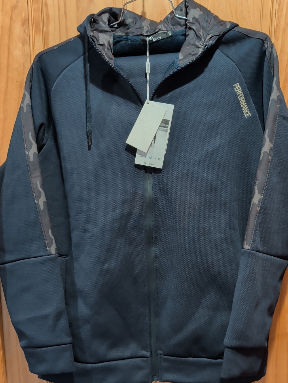 Performance Men's Full-Zip Hoodie Jacket And Pants in Navy Blue/Camo UAE Company